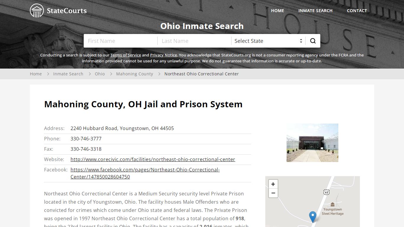 Northeast Ohio Correctional Center Inmate Records Search ...